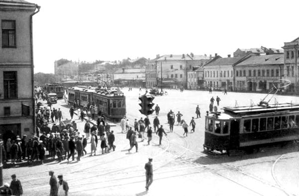 Смоленская-Сенная площадь в 1920-х гг.